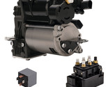 Air Suspension Compressor Pump w/ Valve Block For Mercedes S550 CL63 221... - $383.90