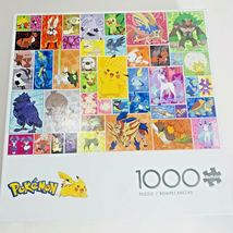 Pokemon Frames Pikachu Charizard Bulbasaur 1000 Piece Jigsaw Puzzle Buffalo NEW - £14.05 GBP