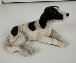 Dog Pointer Black White Made in USA New 4.5 x 6 Ins. Ceramic Unbranded  ... - £18.35 GBP