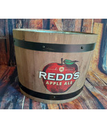 Redd&#39;s Apple Ale Beer Galvanized Metal Bucket in Wooden Barell Sturdy We... - £53.35 GBP