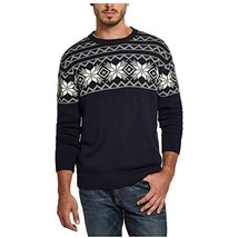 nordstrom Weatherproof Blue snowflake Sweater Men&#39;s XL Blue 100% Cotton NEW - £15.17 GBP