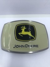 John Deere Tan Construction Logo Belt Buckle, New Spe Cast Rare - £31.03 GBP
