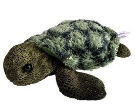Baby Sea Turtle Green Plush Toy Stuffed Animal Aurora Mini Flopsie Splash 8” - £9.28 GBP