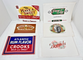 Lot of 6 Antique Cigar Box Tobacco Labels Lucky Bill Dorinda Have a Swee... - $14.36