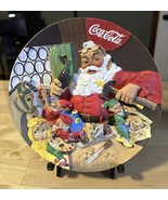 Franklin Mint Coca Cola Santa 3D Workshop Display Plate ~ 8.5&quot; - COKE CH... - $457.46 MXN