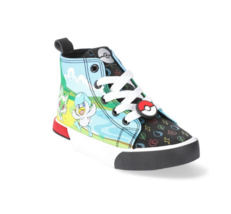 Boys or Girls Pokemon Sneakers Size 13 1 2 3 4 5 or 6 High Tops Pikachu - €18,92 EUR