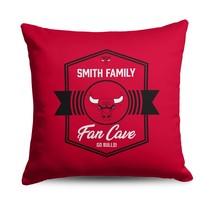 NBA Chicago Bulls Dominion Personalized Throw Pillow 18×18 Inches - $57.48 CAD