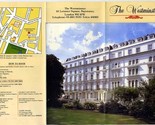 The Westminster Brochure Leinster Square Bayswater London England - $17.80