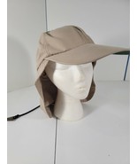 Adams Hiking Hat Baseball Cap Beige Tan Sun Beach Outdoors One Size Stretch - $21.99