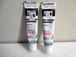 master plumber pipe thread compound 2oz tubes lot of 2 - $4.95