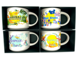 Disney Parks Starbucks Discovery Series Mug SET all 4 Parks EPCOT MK AK ... - £111.38 GBP