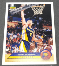 1992-93 Upper Deck Mc Donald&#39;s #P17 Detlef Schrempf Indiana Pacers Forward - £0.73 GBP