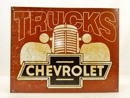 &quot;Chevrolet Trucks&quot;, 12.5 x 16 Metal Poster, Garage/Man Cave Decor, #S-23 - £7.79 GBP