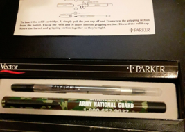 Parker Ink Pen Camo National Guard Minnesota Collectible Pens MN - £15.16 GBP