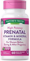 2  Prenatal Vitamins w/ Folic Acid Non-GMO &amp; Gluten Free Advanced Supple... - £39.81 GBP