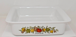 Corning Ware Spice of Life L&#39;Echalote Square Baking Brownie Cake Casserole Pan - £15.91 GBP