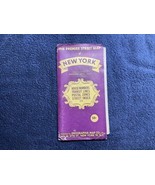 THE PREMIER STREET MAP OF NEW YORK by GEOGRAPHIA MAP CO. 1940s Double Fo... - $368.70 MXN
