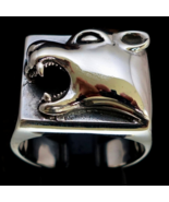 Sterling silver ring Angry Panther high polished and antiqued 925 silver... - $142.98 CAD