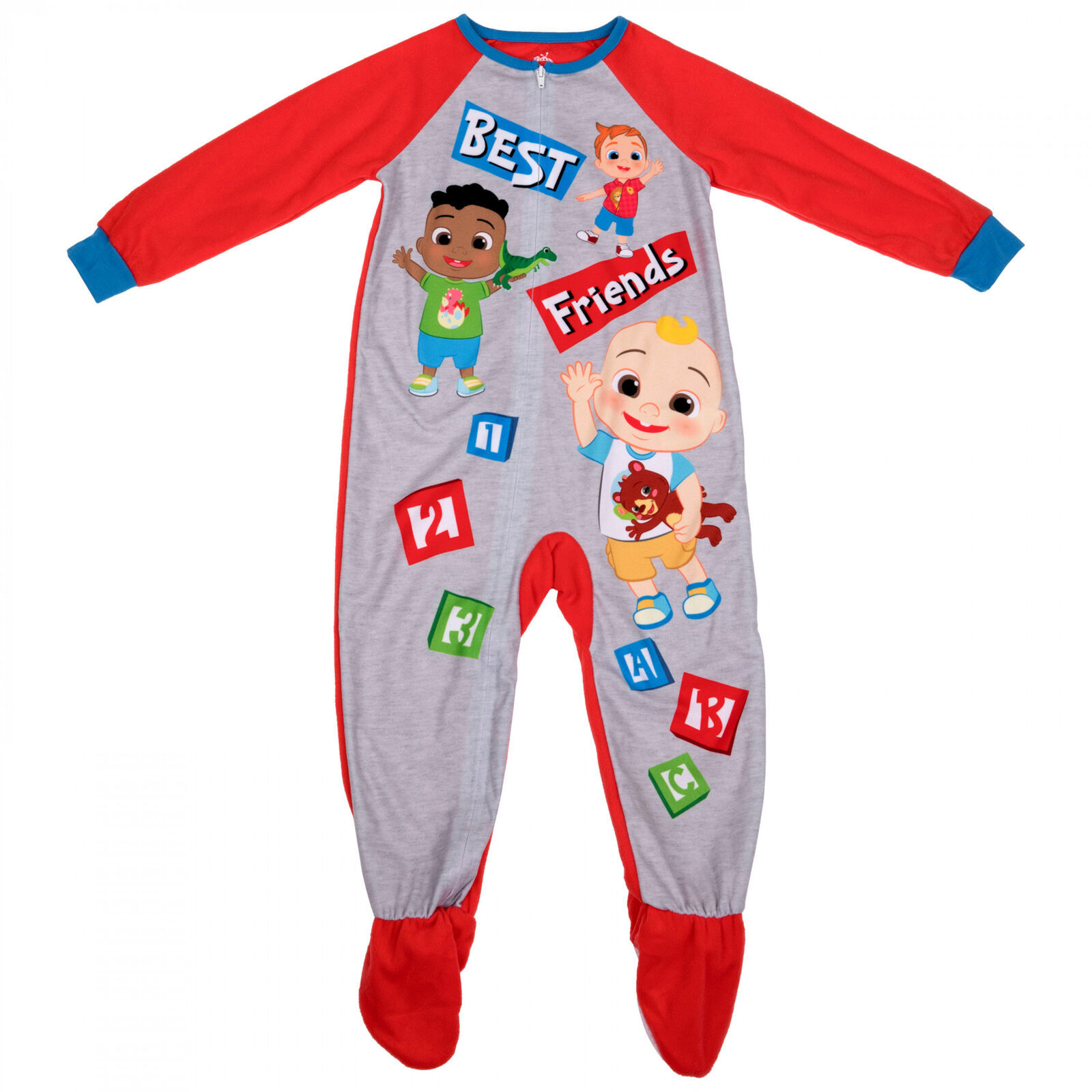 Cocomelon Best Friends Toddler Footie Pajama Sleeper Multi-Color - $19.99