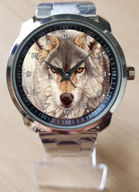 Vintage Wolf Art Beautiful Collectable Unique Wrist Watch Sporty - $35.00