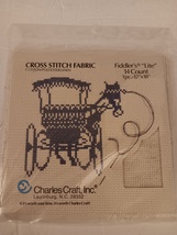 Charles Craft Fiddler&#39;s &quot;Lite&quot; 14 Count Cross Stitch Fabric 12&quot; X 18&quot; Oa... - $14.99