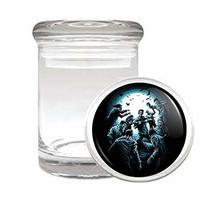 Zombie Moon Attack Em1 Medical Glass Stash Jar 3&#39;&#39; X 2&#39;&#39; Herb And Spice ... - £6.23 GBP