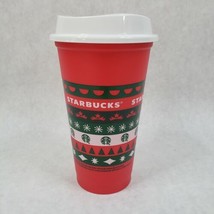 NEW Starbucks Christmas Holiday 2020 Red Hot Cold Plastic Cup Tumbler 11/6/20 - £7.11 GBP