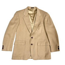 VTG diBenedetto for Joseph's Camel Hair Blend Blazer Satin Lining Vent 38R - $43.05