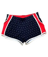 Devin Maryn Drop Anchor Athletic Shorts Sz Lg Blue Red White Nautical Pr... - £15.08 GBP