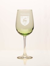 Hennessy Irish Coat of Arms Green Wine Glass - $67.32