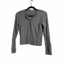 J Crew City T Women’s Size Small Gray Button Up Cardigan Sweater - £9.85 GBP