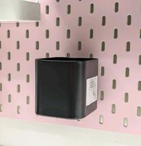 Ikea SKADIS Steel Container Storage Black for Pegboard 405.699.24 SKÅDIS... - $13.85