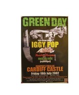 Green Day Poster 2002 Cardiff Castle Iggy Pop Concert - $123.92 CAD