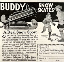 Buddy Snow Skates 1933 Advertisement Falcon Winter Foot Wear NY DWKK12 - $19.99