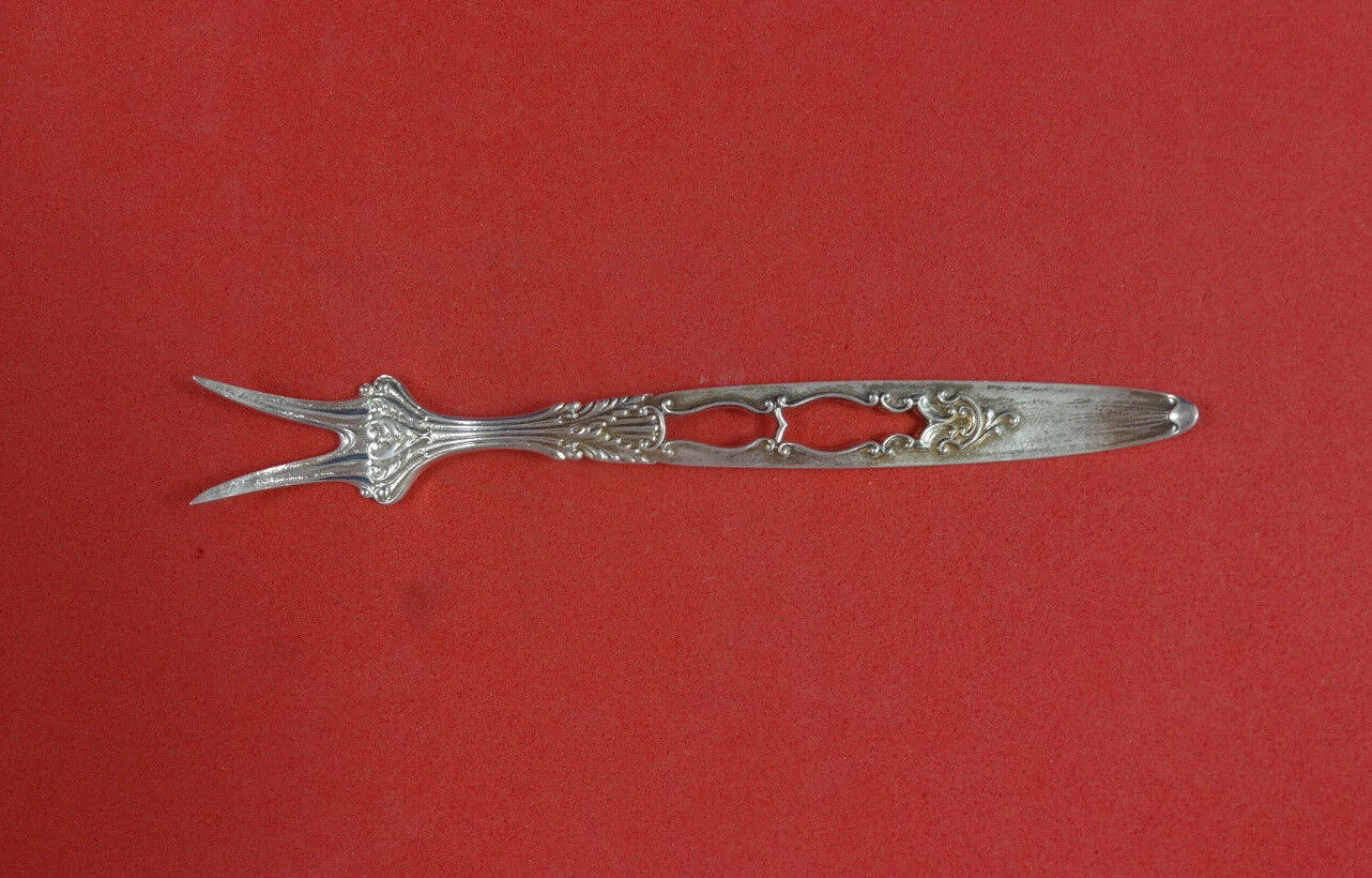 Number 35 by Gorham Sterling Oyster Fork 5 1/2" Unusual Pierced Handle Two Tines - £69.12 GBP