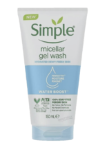 Simple Water Boost Micellar Facial Gel Wash Sensitive Skin 5 oz - £11.73 GBP