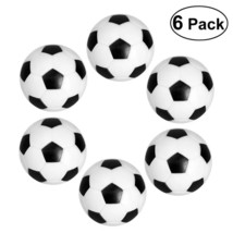 Hot 6PCS 32mm Black White Socer Ball For Entertainment Flexible Trained Relaxed  - £85.87 GBP