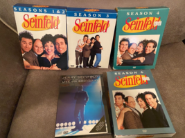 Seinfeld DVD Sets Volumes 1,2,3,5 TV Seasons 1,2,3,4,6 plus live on broadway - £15.42 GBP