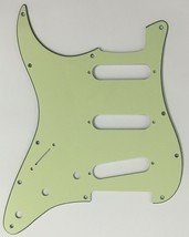 Guitar Pickguard For Fender US Stratocaster Start SSS 11 Hole Lefthanded Green - £12.28 GBP