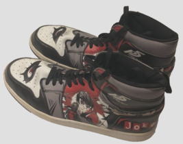 Persona 5 Joker Anime Japanese Red Black Men&#39;s High Top Sneakers Shoes - £46.72 GBP