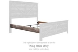 Wynnlow - Gray - King Crossbuck/Poster Rails - $79.00