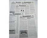 Lot Of (5) Revelations The Fat Messiah Quartlery Review Newsletters 1-2,... - £38.75 GBP
