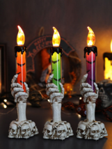 Skeleton Hand Candle Holder With PS Material Halloween Creative Decoration - £6.27 GBP