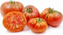 JGBOS Sell 120 Vintage Wine Striped Tomato Seeds Beefsteak Heirloom Huge 1 Lb Ra - £7.10 GBP