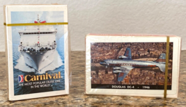 2 Decks Playing Cards - TWA Douglas DC-4 &amp; Carnival Cruise Airlines - Vtg Sealed - £8.88 GBP
