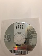 Lexmark 3500/4500 Series CD-2 Installation CD setup software For Macintosh - £37.92 GBP