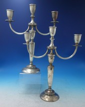 Flanders by Mueck-Carey Co Sterling Silver Candelabra Pair 3-Light #943 (#5872) - £798.48 GBP
