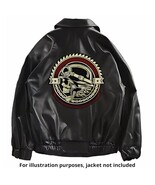 Large Gear Skull Motorcycle Back Patch, Fine Embroidered Cut and Jacket ... - $19.95