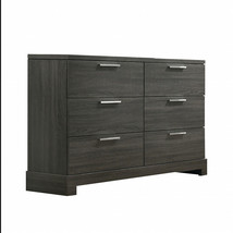 59 Inch Gray Solid Wood Six Drawer Double Dresser - €729,30 EUR