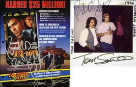 From Dusk Till Dawn Signed 8-1/2X11 Promo Sheet Tom Savini &amp; Robert Rodriguez - £792.42 GBP